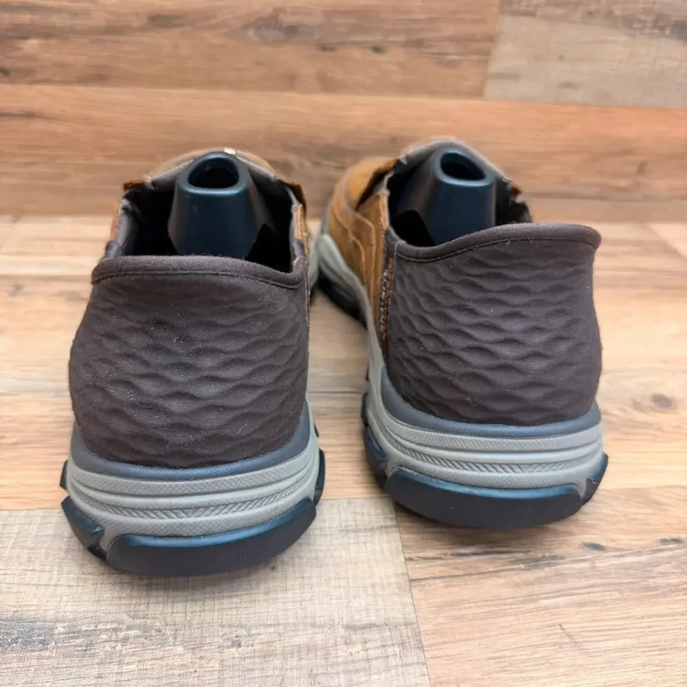 Skechers men size 10 Slip-ins Respected Mens Slip On Shoes in Dark Brown